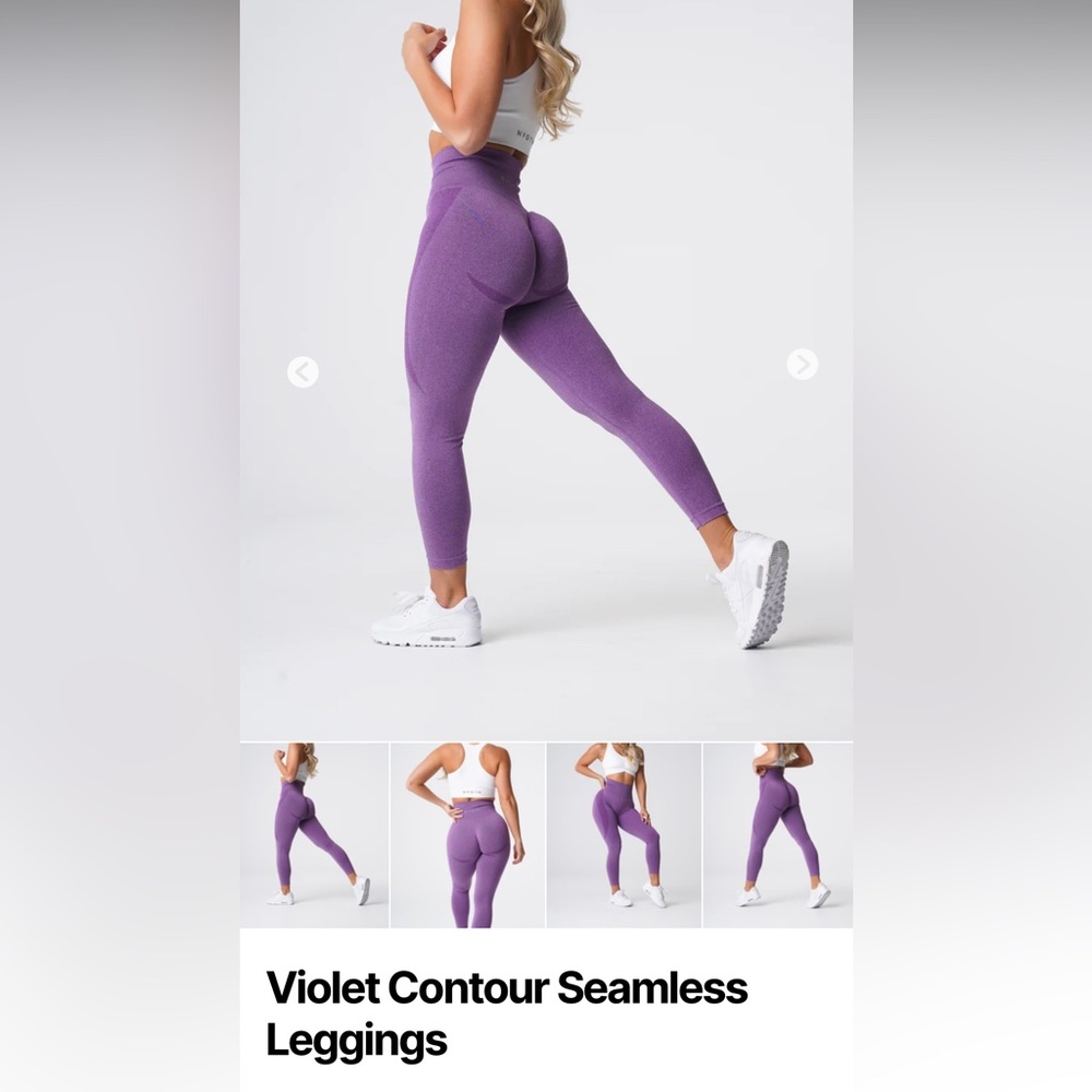 Nvgtn purple contour seamless leggings